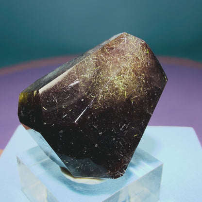 Red + Gold Rutile Quartz Small Freeform