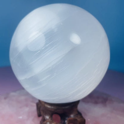 Selenite (Satin Spar) Large Sphere 8cm