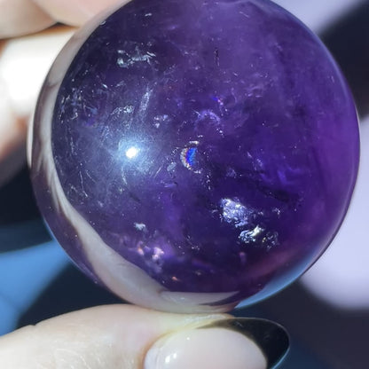 A Grade Bolivian Phantom Ametrine Medium Sphere (Video)