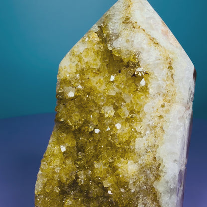 Citrine Druzy Tower (Video)