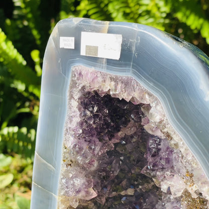 Dark Amethyst + Agate Large Geode Cave (Video)