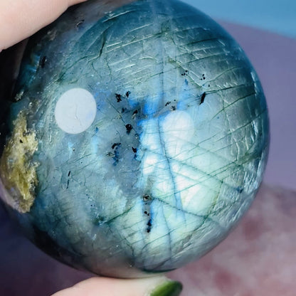 Labradorite Large Sphere (Video)
