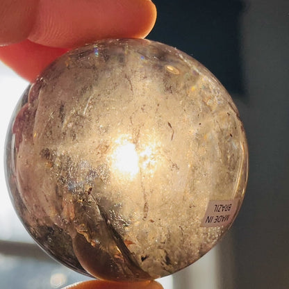 Smoky Quartz Medium Sphere (Video)