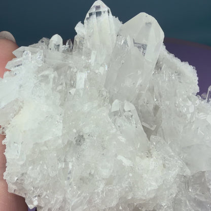 Clear Quartz Medium Cluster (Video)