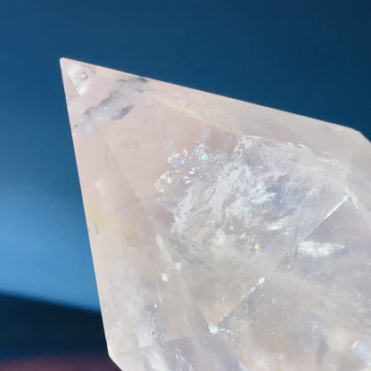 High Grade Rose Quartz Large Chunky Tower (Video)