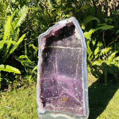 Dark Amethyst Extra Large Geode Cave (Video)