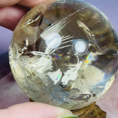 Brazilian Natural Citrine Medium Sphere (Video)