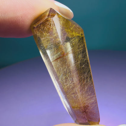 Copper + Gold Rutile Quartz Small Freeform