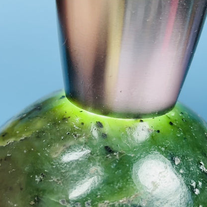 Canadian Nephrite Jade Medium Sphere (Video)
