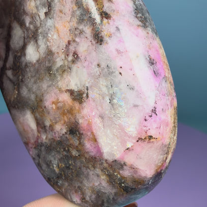 Cobaltoan Calcite Palmstone