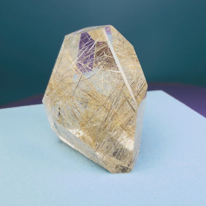 Champagne Silver Rutile Quartz Small Freeform