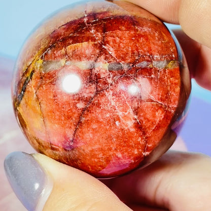 Red Amazonite (Syenite Feldspar) Medium Sphere