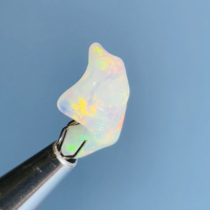 AAA Ethiopian 'Fire' Welo Opal Polished Mini Crystal in Specimen Pottle (Video)