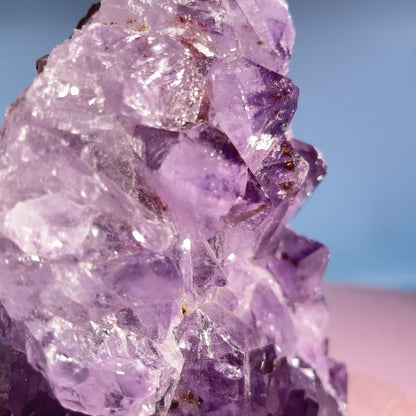 Dark Amethyst Medium Standing Cluster (Video)