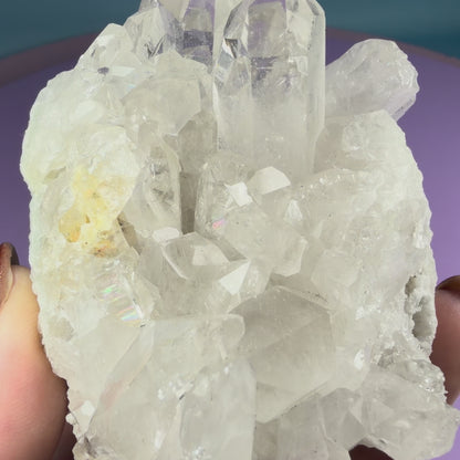Clear Quartz Medium Cluster (Video)