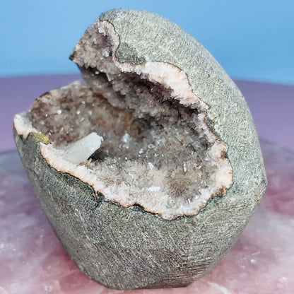 Mixed Zeolite Druzy Geode Medium Standing Freeform