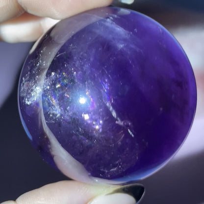 A Grade Bolivian Phantom Ametrine Medium Sphere (Video)