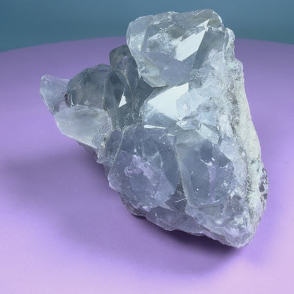 Celestite Small Cluster Geode