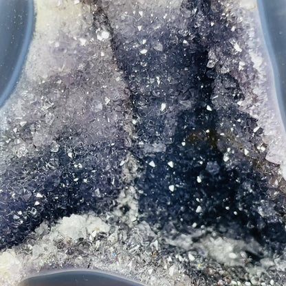 Amethyst + Agate Cluster Geode Small Cave (Video)