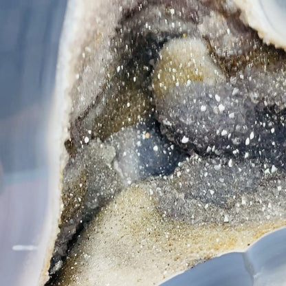 Amethyst + Agate Cluster Geode Small Cave (Video)