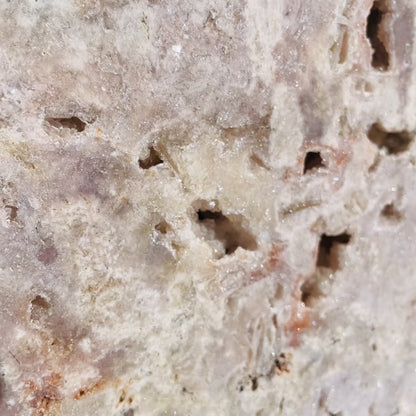 Pink Amethyst XL Semi-Polished Slice on Stand