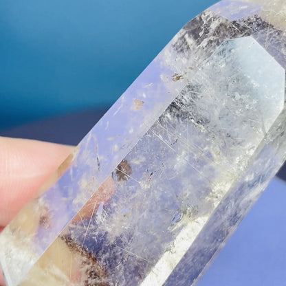 Rutilated Smoky Quartz Small Tower (Video)