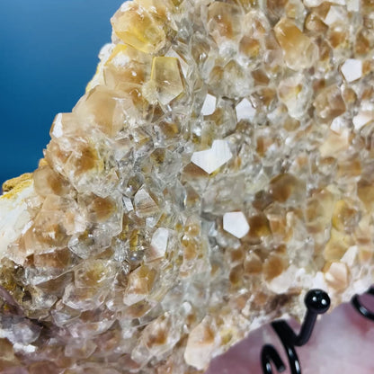 Translucent Hematite Pagoda Calcite Large Cluster Specimen (Video)