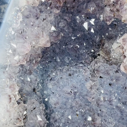 Amethyst + Agate Cluster Geode Medium Cave (Video)