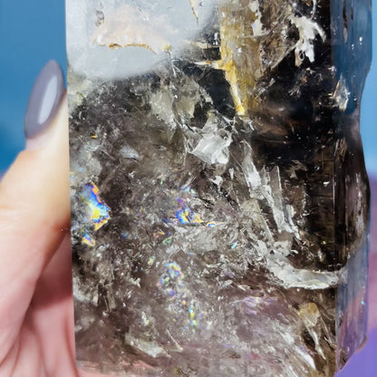 Skeletal Smoky Quartz Large Tower (Video)