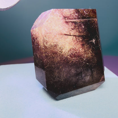 Red + Gold Rutile Quartz Small Freeform
