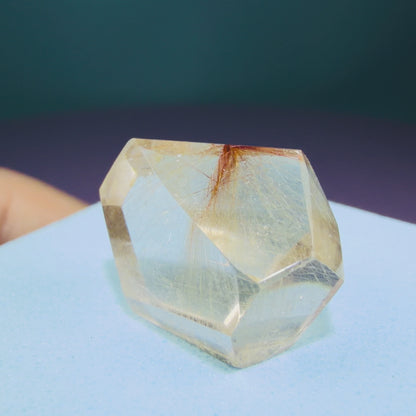 Copper + Gold Rutile Quartz Mini Freeform