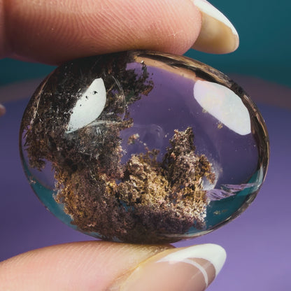 Silver Rutile Garden Quartz Lens