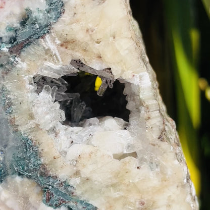 Amethyst Cluster Geode XL Slice on Stand