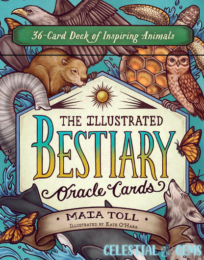 The Illustrated Bestiary Oracle Card Deck by Maia Toll