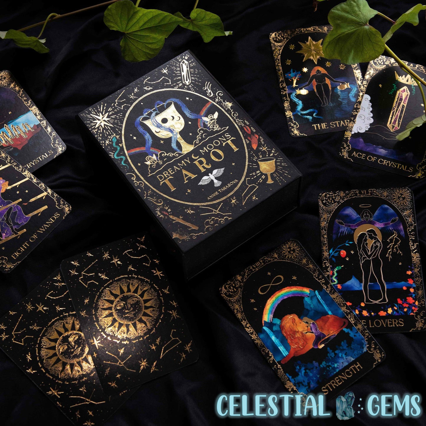 Dreamy Moons Tarot Deck Set (by Annie Tarasova)