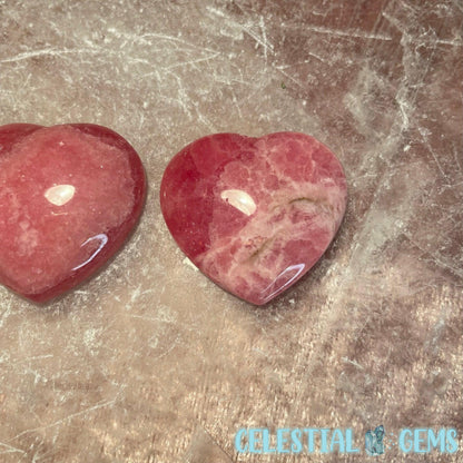Rare Rhodochrosite Heart Small Carving