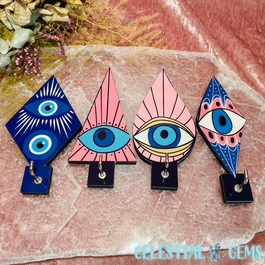 Triangular Turkish Evil Eye Decorative Hook (3 Designs)
