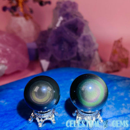 Rainbow Obsidian Mini Sphere