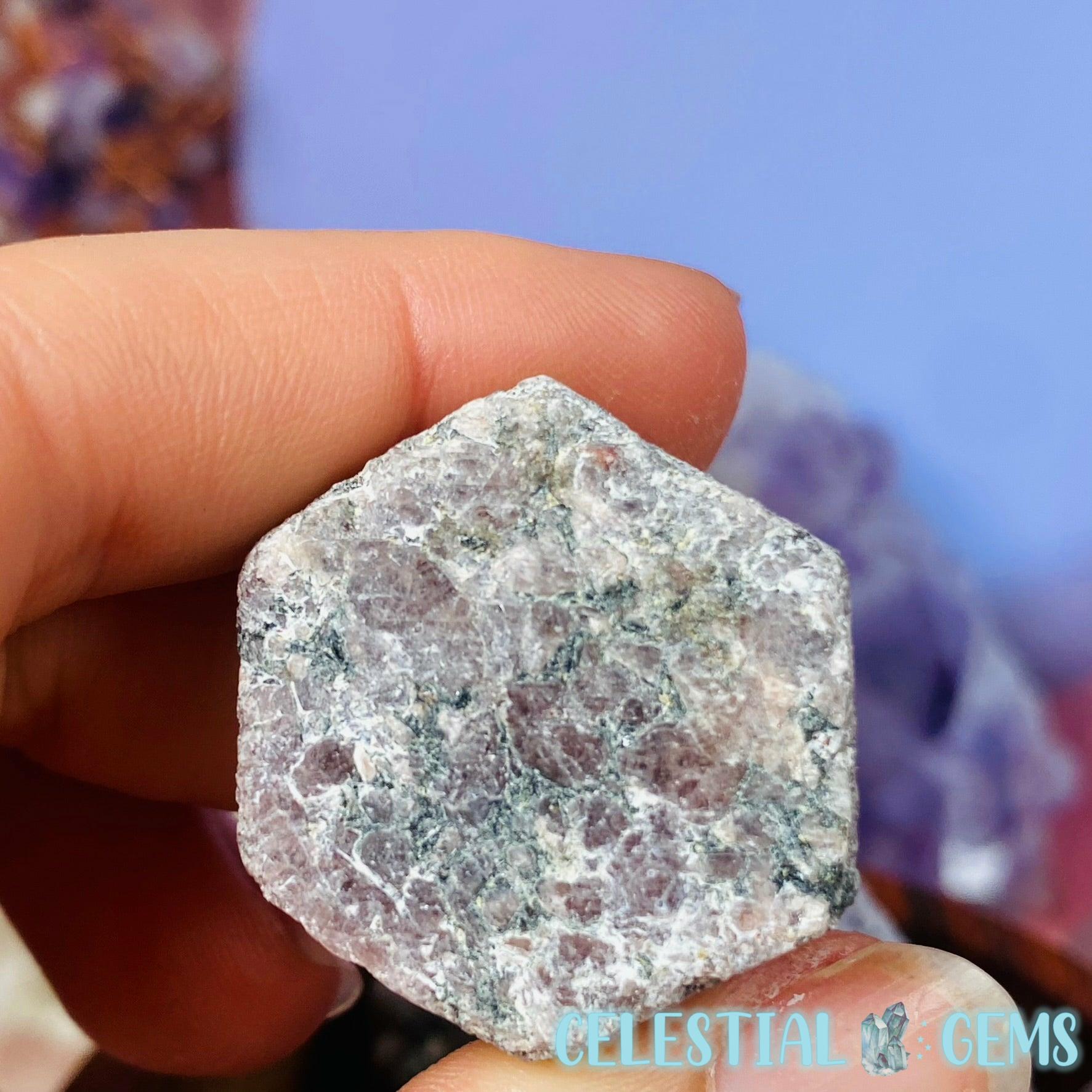 Solid Ruby Hexagon Small Rough Piece – Celestial Gems NZ