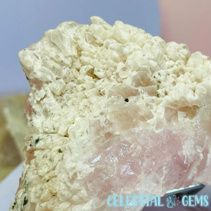 RARE Crystalline Rose Quartz Large Cluster Specimen (Minas Gerais, Brazil)